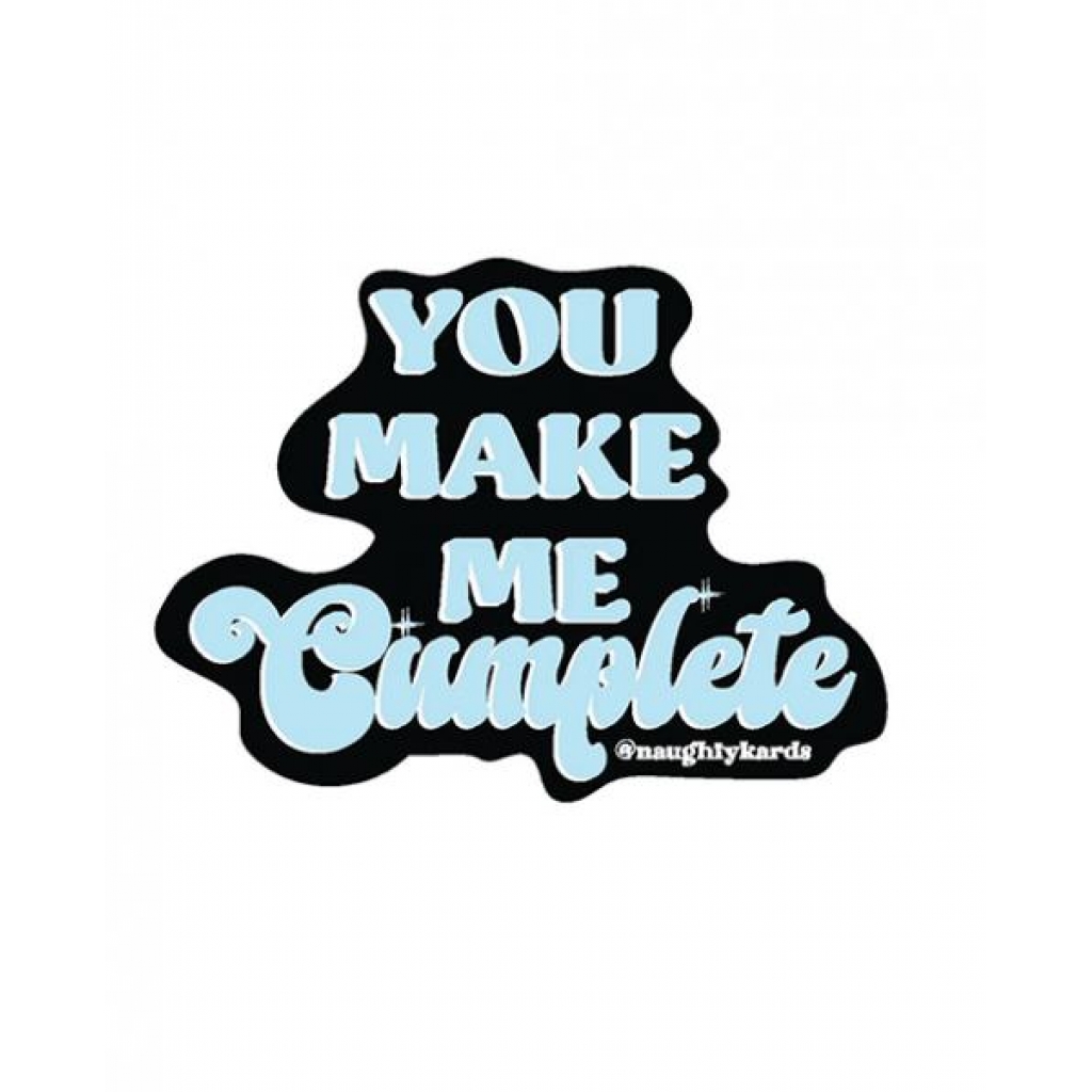 Cumplete Sticker - Pack Of 3 - Gag & Joke Gifts