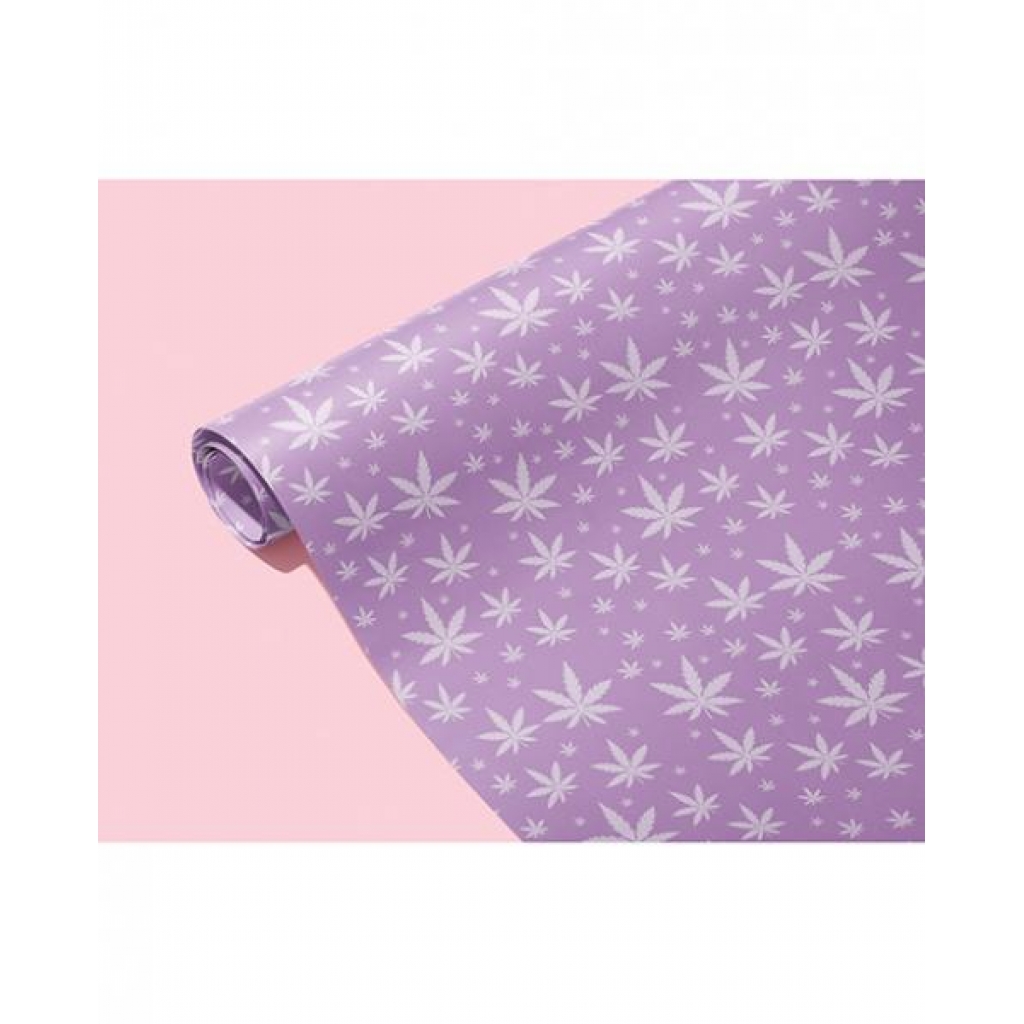 Premium Purple Pot Leaf Gift Wrap