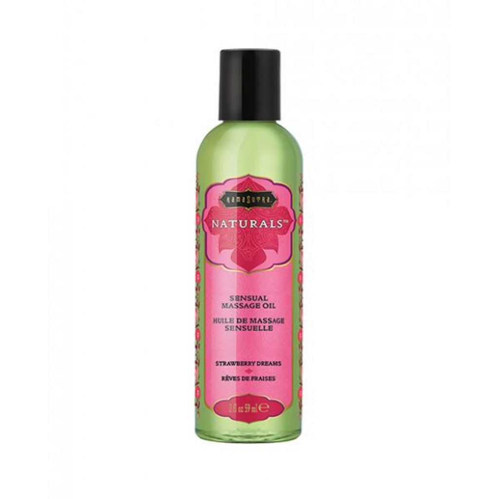 Kama Sutra Naturals Massage Oil - 2 Oz Strawberry Dreams - Sensual Massage Oils & Lotions