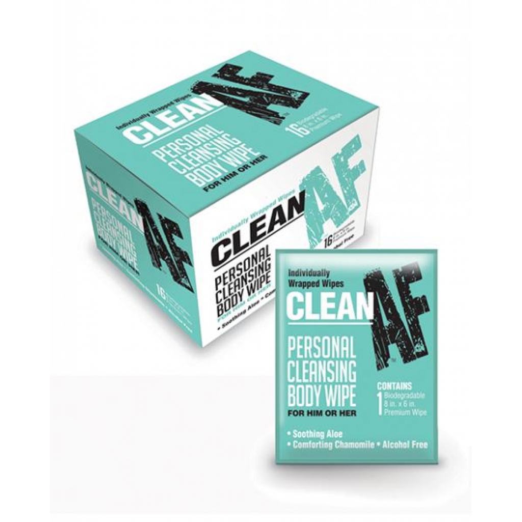 Clean Af - Individually Wrapped Personal Cleansing Wipes