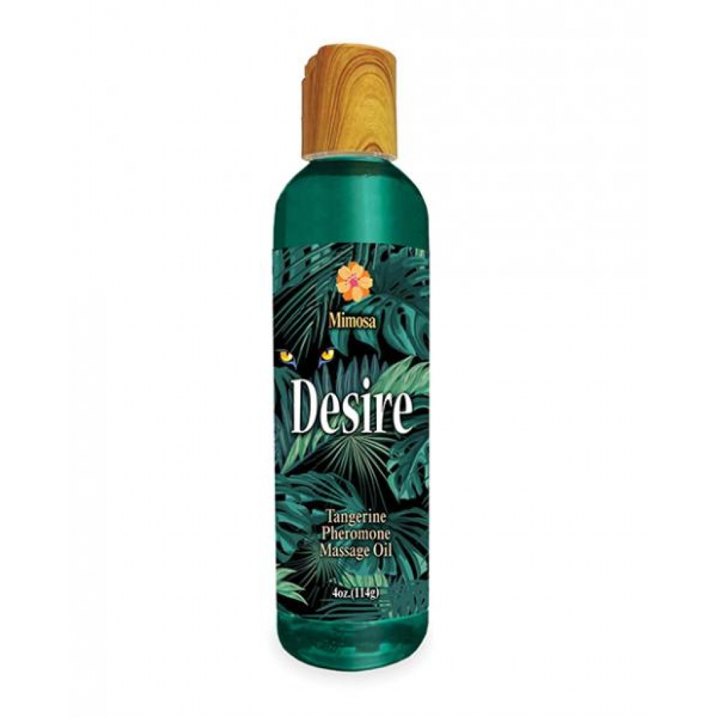 Desire Pheromone Massage Oil - 4 Oz Tangerine