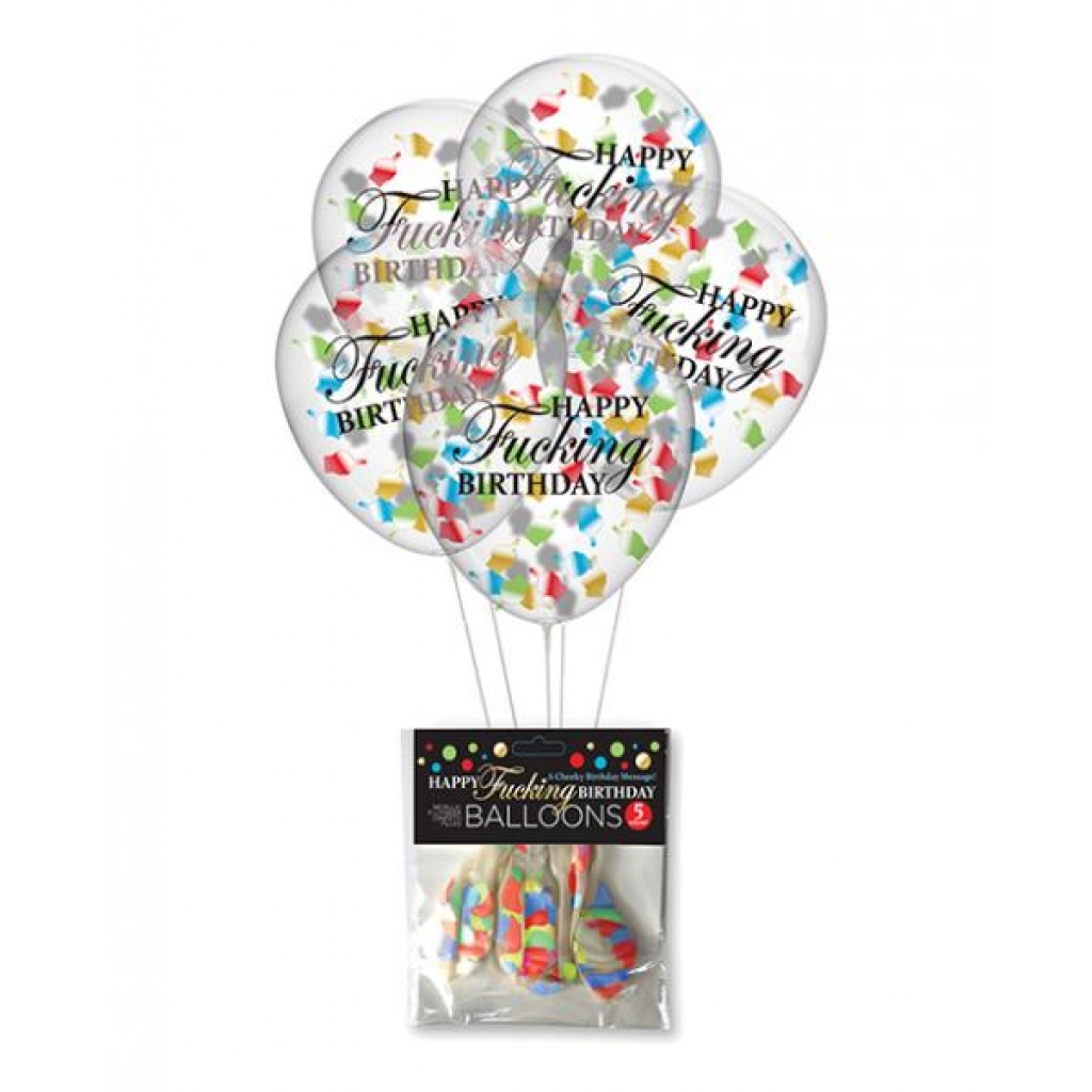 Happy Fucking Birthday Confetti Balloons - Serving Ware