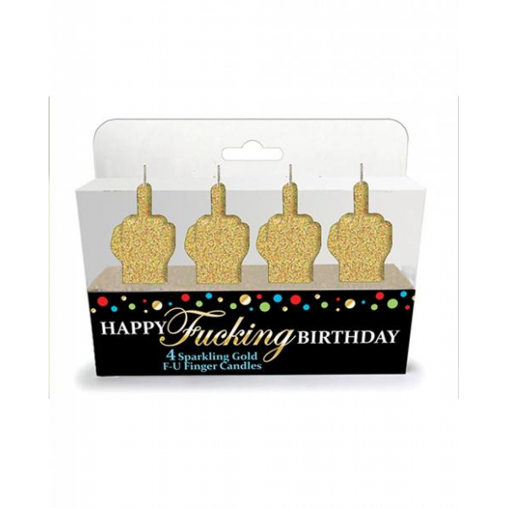 Happy Fucking Birthday Fu Candle Set - Party Hot Games