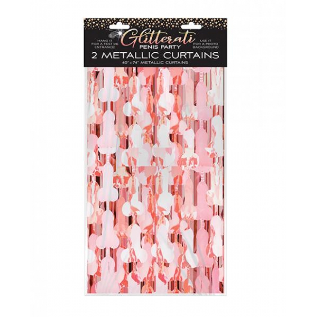 Glitterati Penis Foil Curtain - Serving Ware