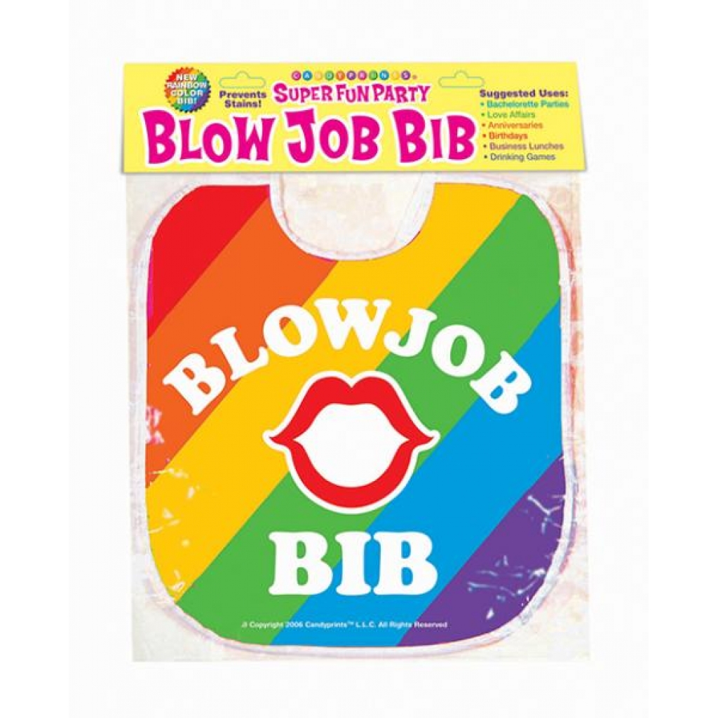 Blow Job Bib - Rainbow - Party Wear