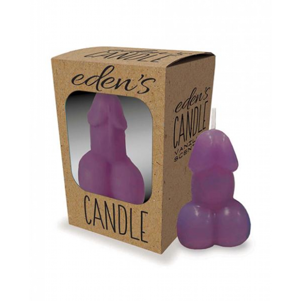 Eden's Penis Candle - Purple - Vanilla Scent