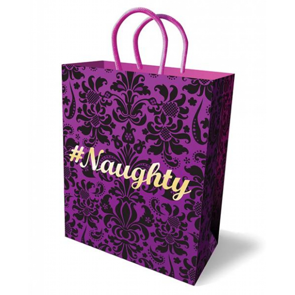 #Naughty Gift Bag Purple 10 inches - Gift Wrapping & Bags