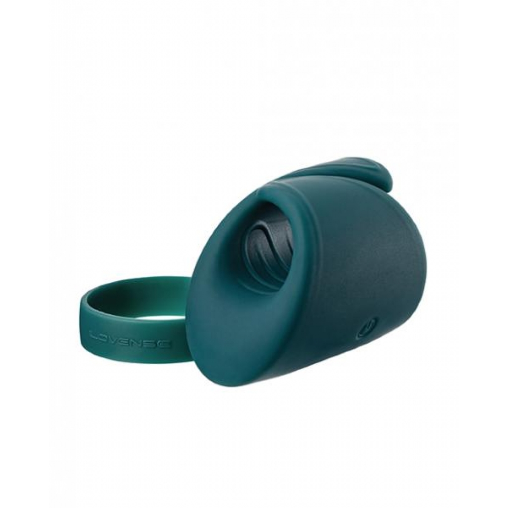 Lovense Gush Handsfree Masturbator - Teal - Palm Size Massagers