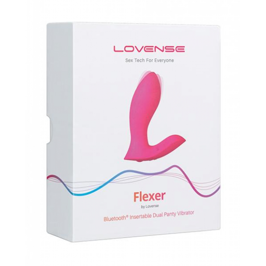 Lovense Flexer Dual Panty Vibrator - Pink - G-Spot Vibrators