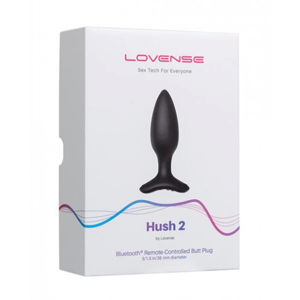 Lovense Hush 2 Vibrating Butt Plug - Black