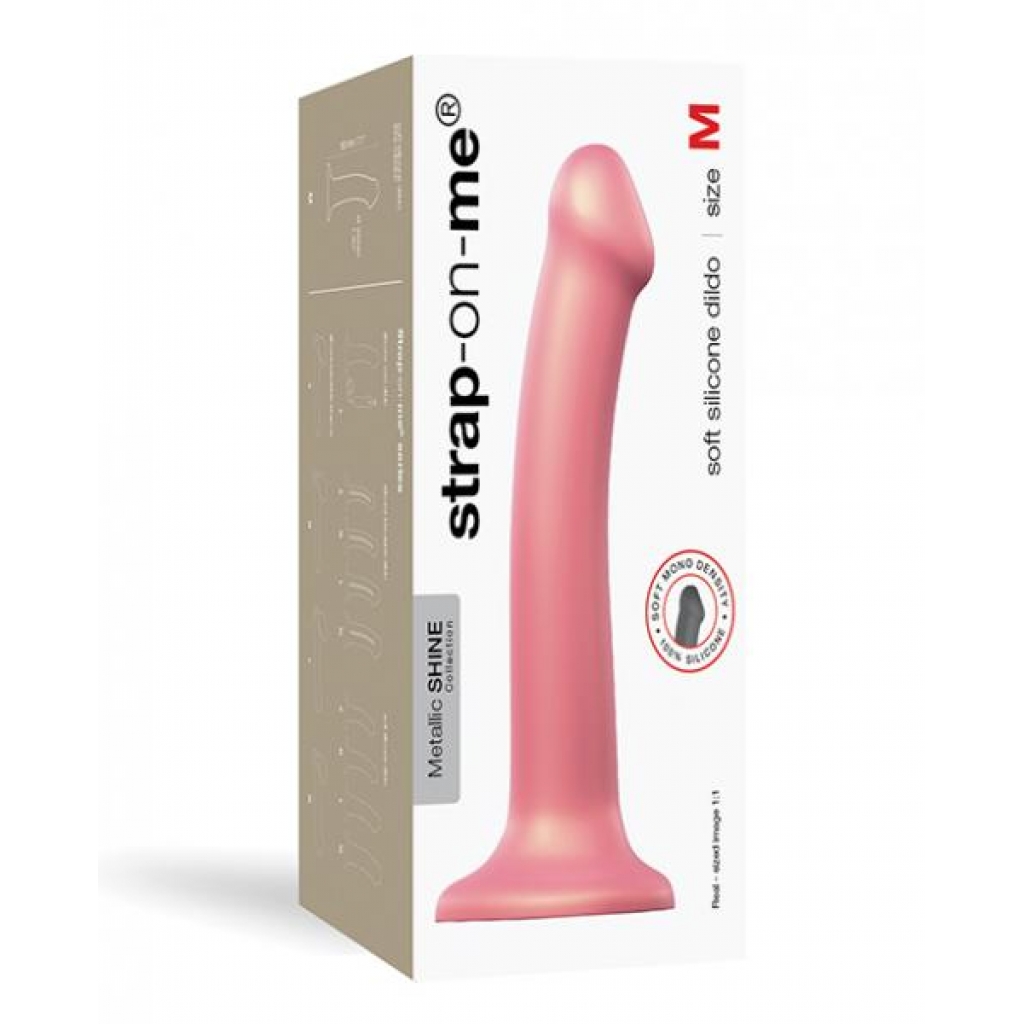 Strap On Me Flexible Dildo - Metallic Rose - Realistic Dildos & Dongs