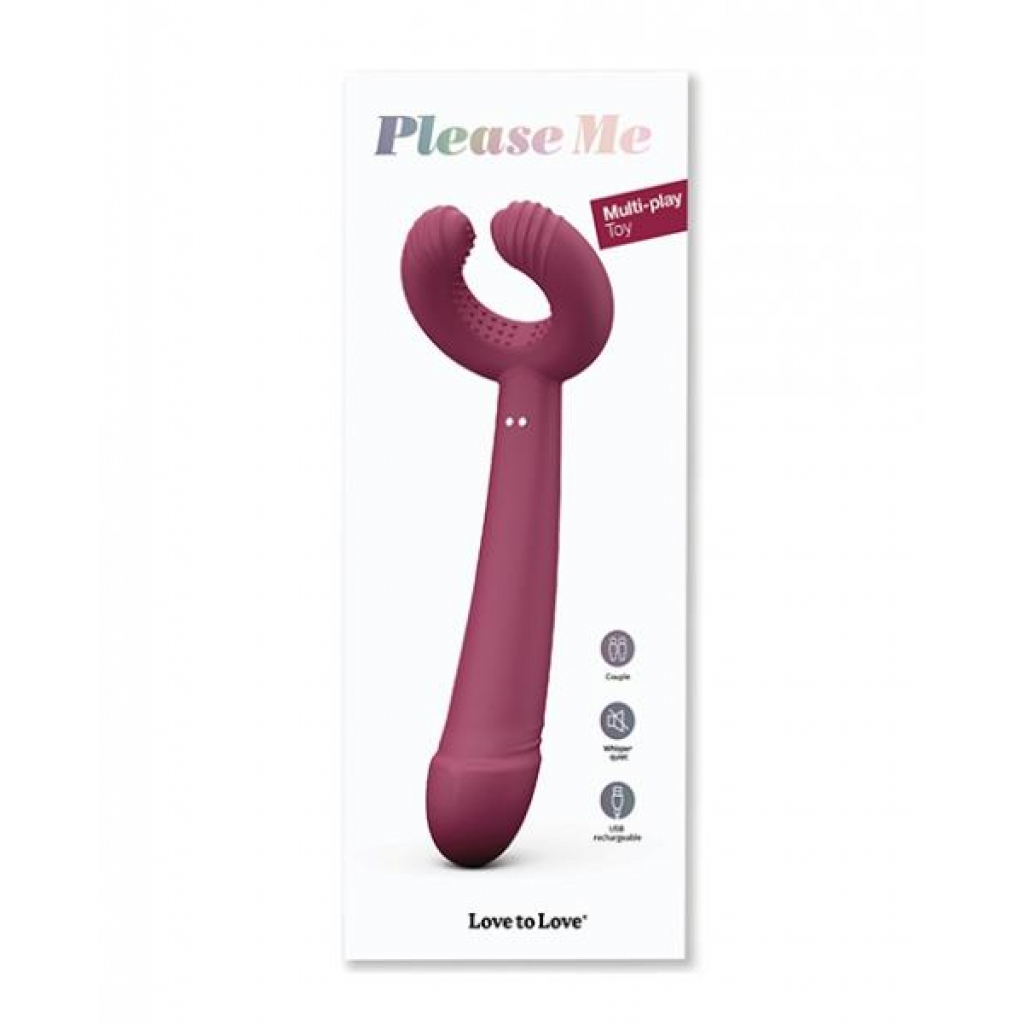 Love To Love Please Me Multi-play Vibrator - Plum Star - Modern Vibrators