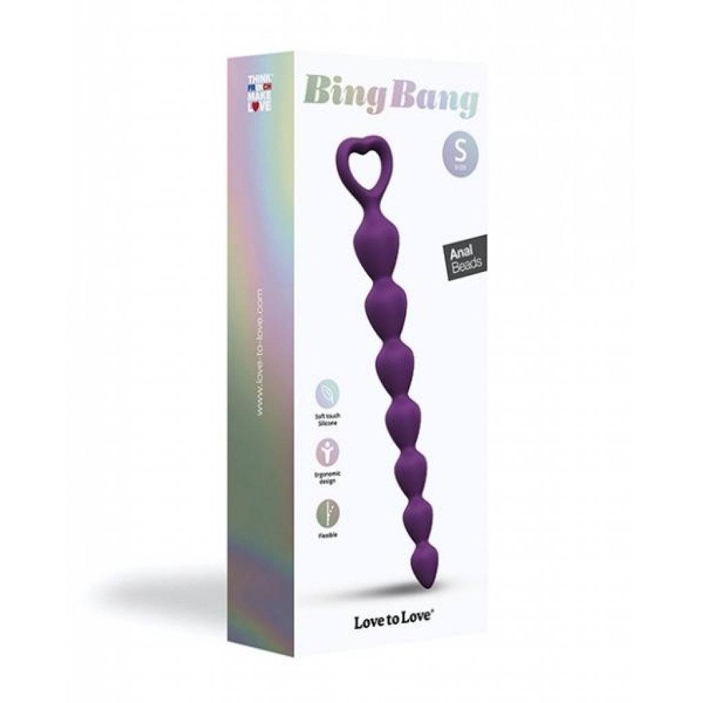 Love To Love Bing Bang Anal Beads - Violet Small - Anal Beads