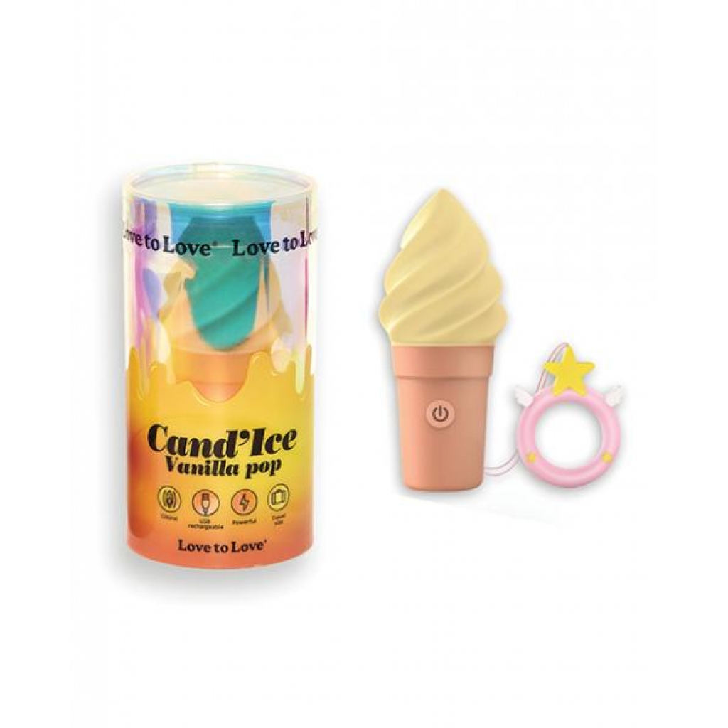 Love To Love Cand'ice Ice Cream Cone Stimulator - Vanilla Pop - Body Massagers