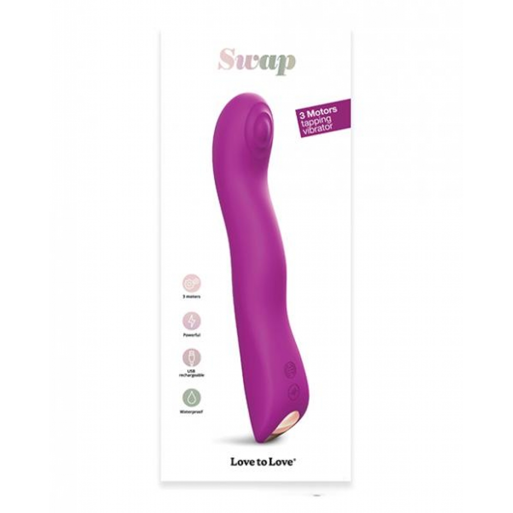 =love To Love Swap Tapping Vibrator - Sweet Orchid - Modern Vibrators