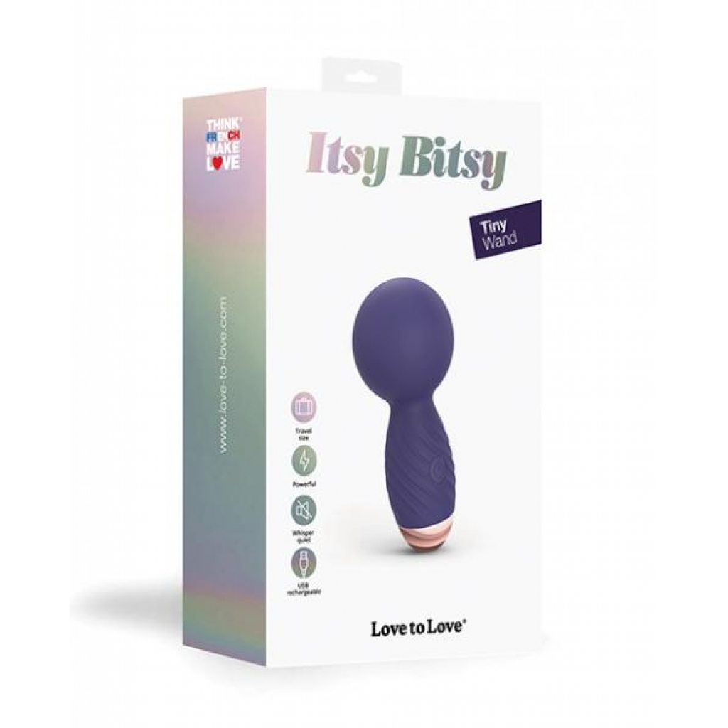 Love To Love Itsy Bitsy Mini Wand - Midnight Indigo - Body Massagers