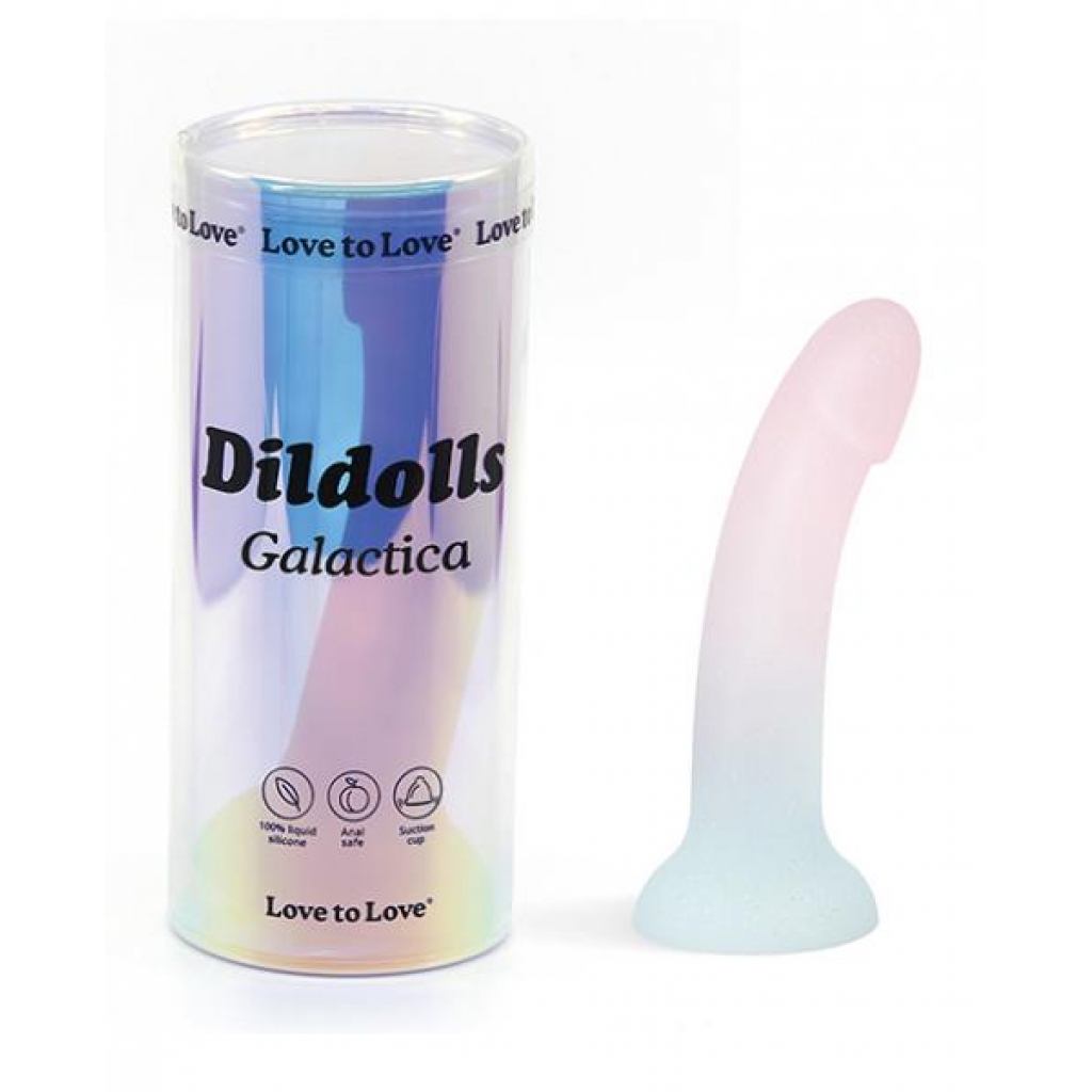 Love To Love Silicone Dildolls Galactica - Unicorn Color W/glitter - Realistic Dildos & Dongs