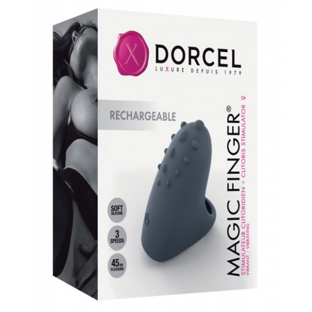 Dorcel Rechargeable Magic Finger - Black - Finger Vibrators