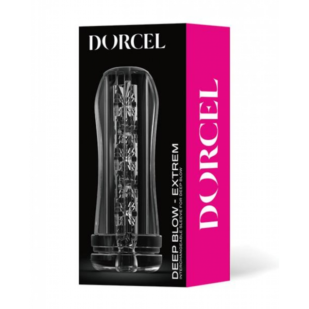 Dorcel Deep Blow Extreme Sleeve - Clear - Masturbation Sleeves