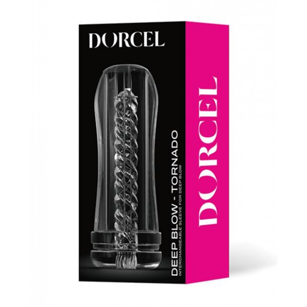 Dorcel Deep Blow Tornado Sleeve - Clear - Masturbation Sleeves