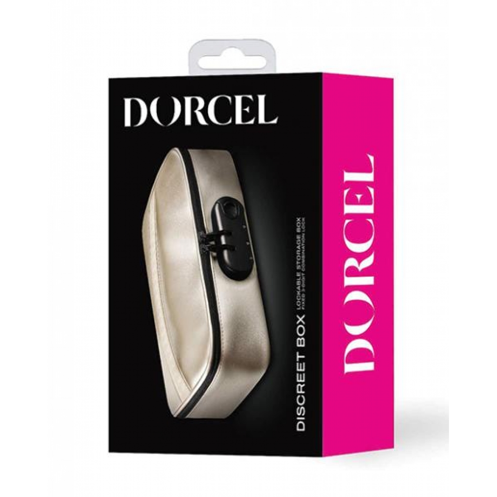 Dorcel Lockable Discreet Box - Luxury Gold - Storage