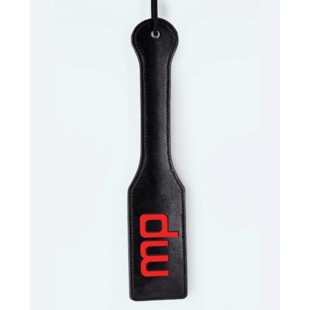 Lust Pu Leather Mp Paddle - Black - Paddles