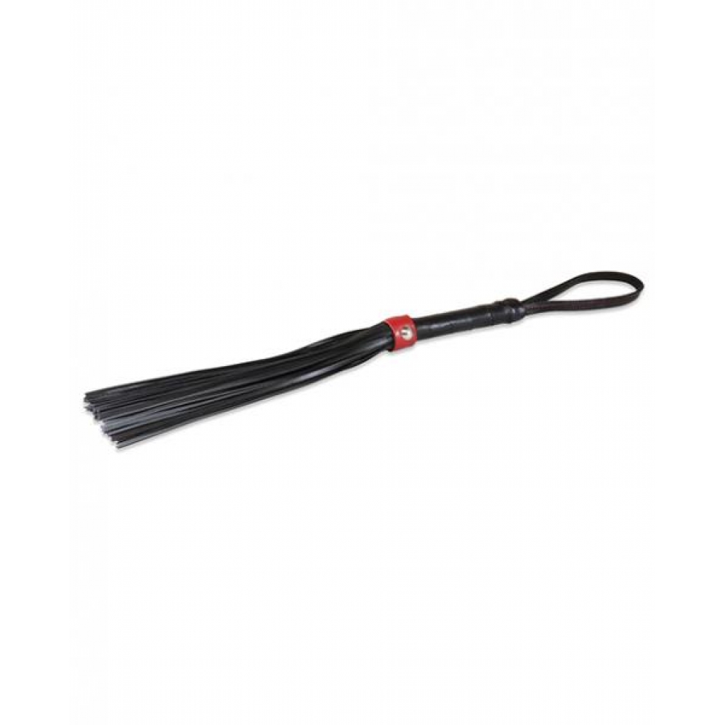 Sultra 14 inches Lambskin Flogger Black Red - Floggers