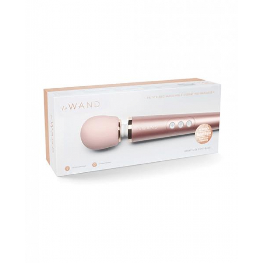 Le Wand Petite Rechargeable Vibrating Massager - Rose Gold - Body Massagers