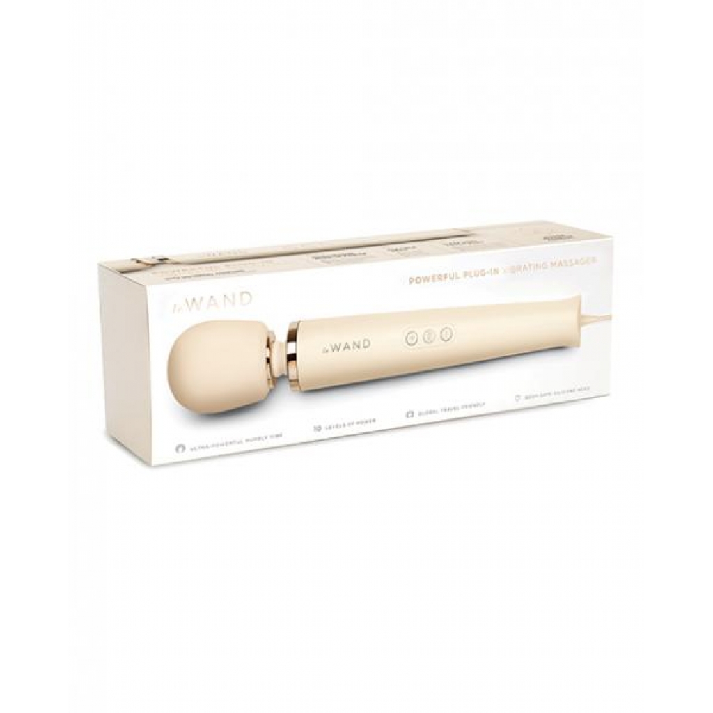 Le Wand Powerful Plug-in Vibrating Massager - Cream - Body Massagers