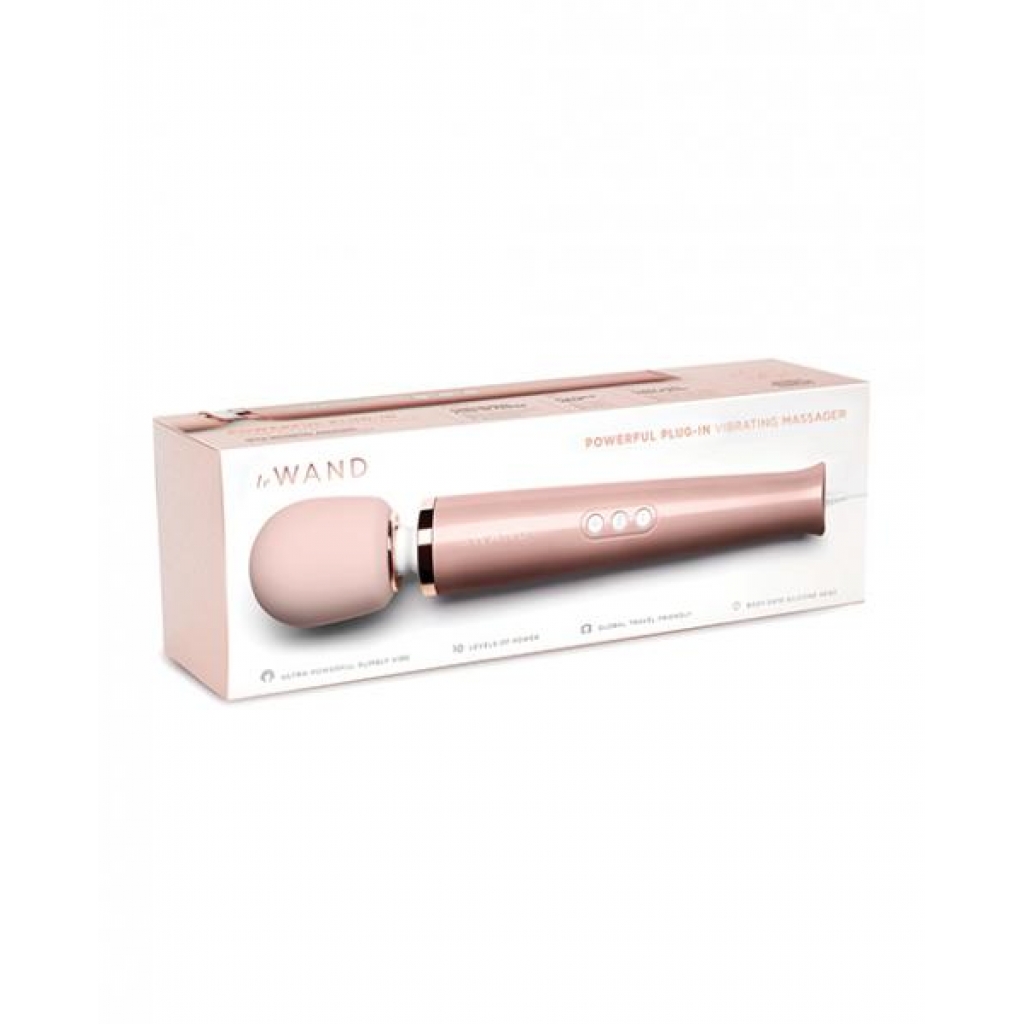 Le Wand Powerful Plug-in Vibrating Massager - Rose Gold - Body Massagers