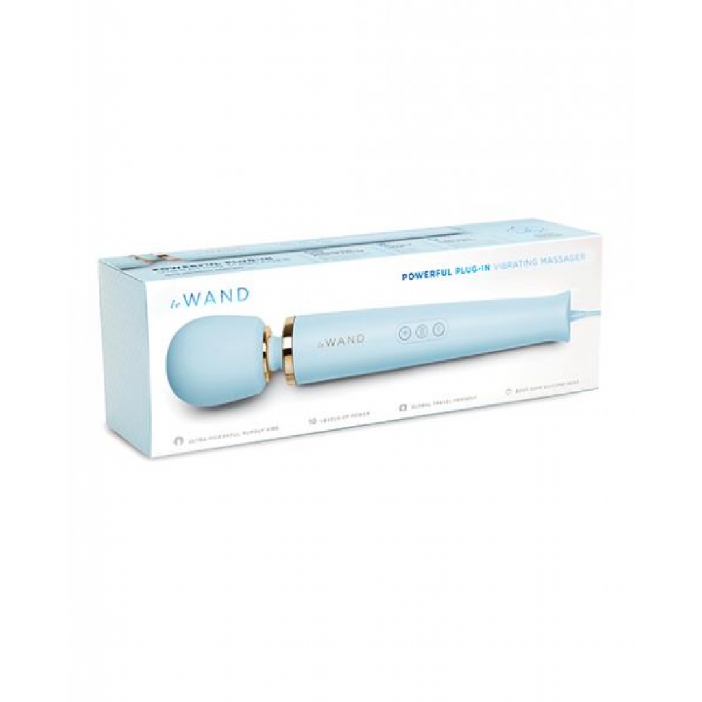 Le Wand Powerful Plug-in Vibrating Massager  - Sky Blue - Body Massagers