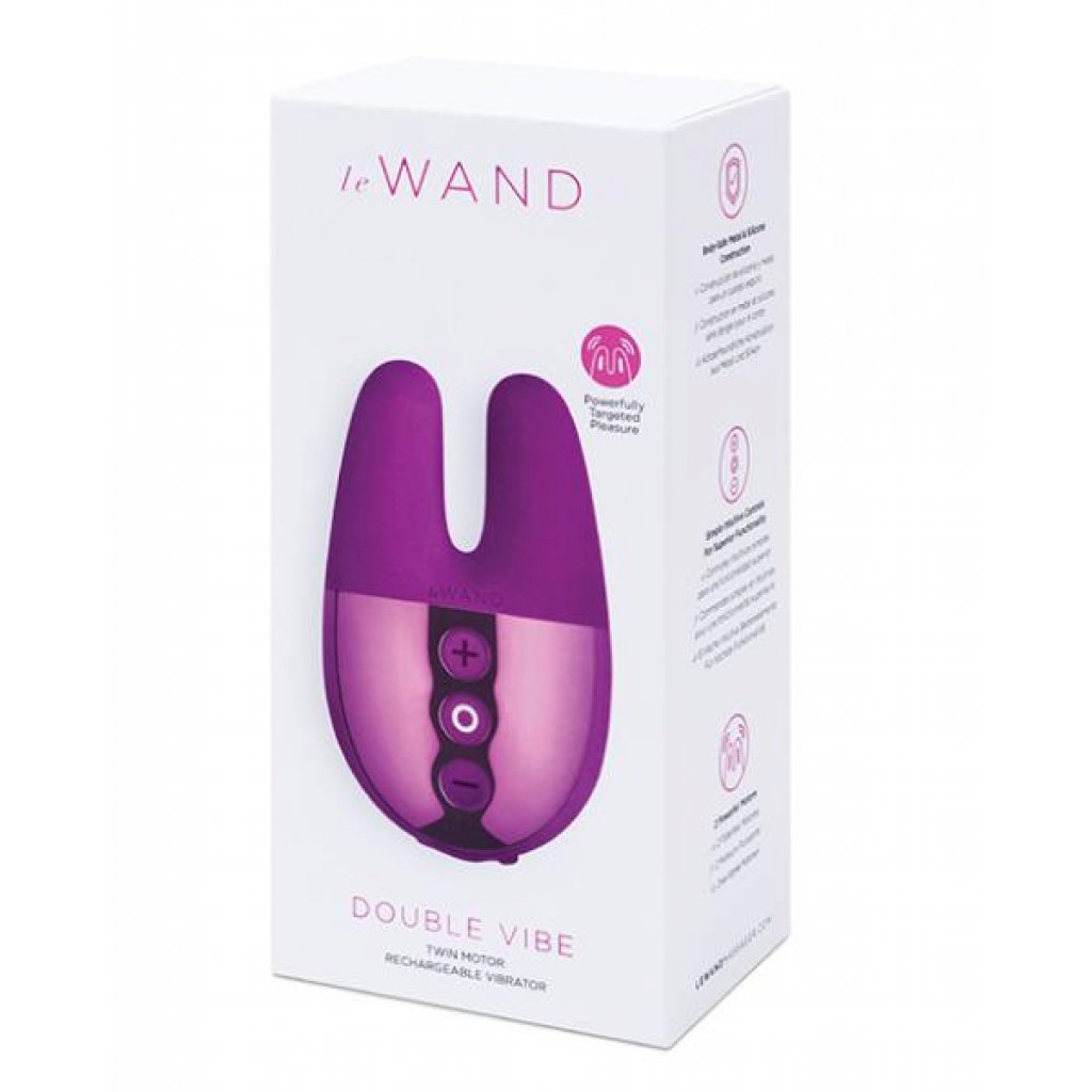 Le Wand Double Vibe - Cherry - Palm Size Massagers