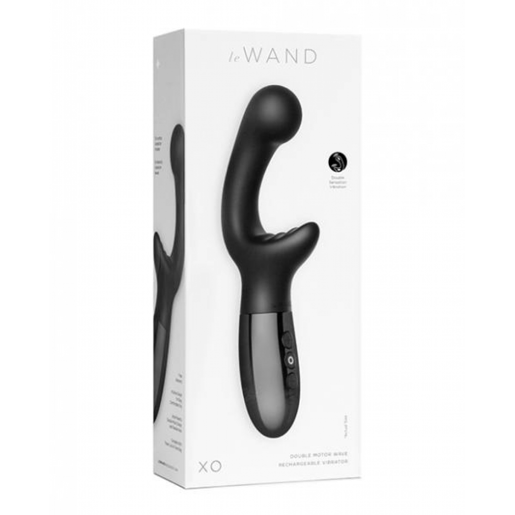 Le Wand Xo Double Motor Wave Rechargeable Vibrator - Black - G-Spot Vibrators Clit Stimulators