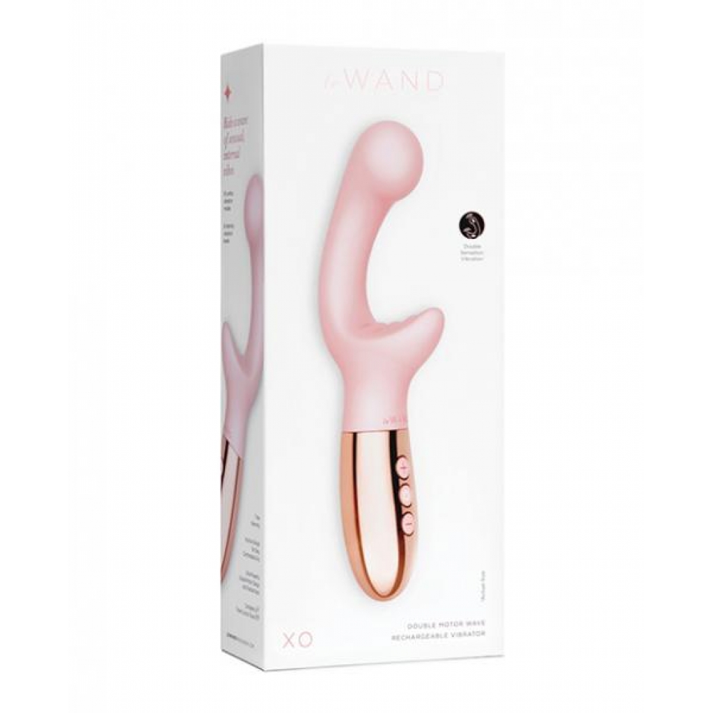 Le Wand Xo Double Motor Wave Rechargeable Vibrator - Rose Gold - G-Spot Vibrators Clit Stimulators