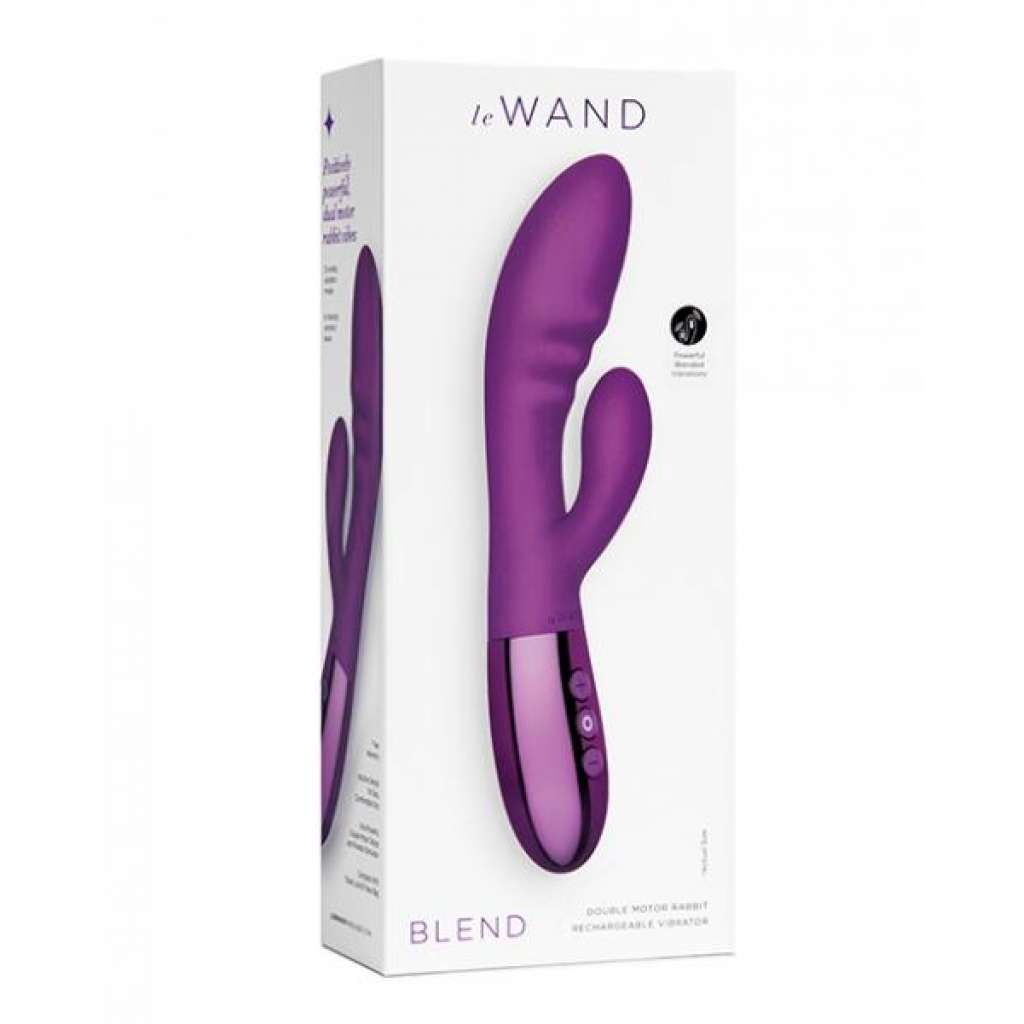 Le Wand Blend Double Motor Rabbit Rechargeable Vibrator - Cherry - Rabbit Vibrators