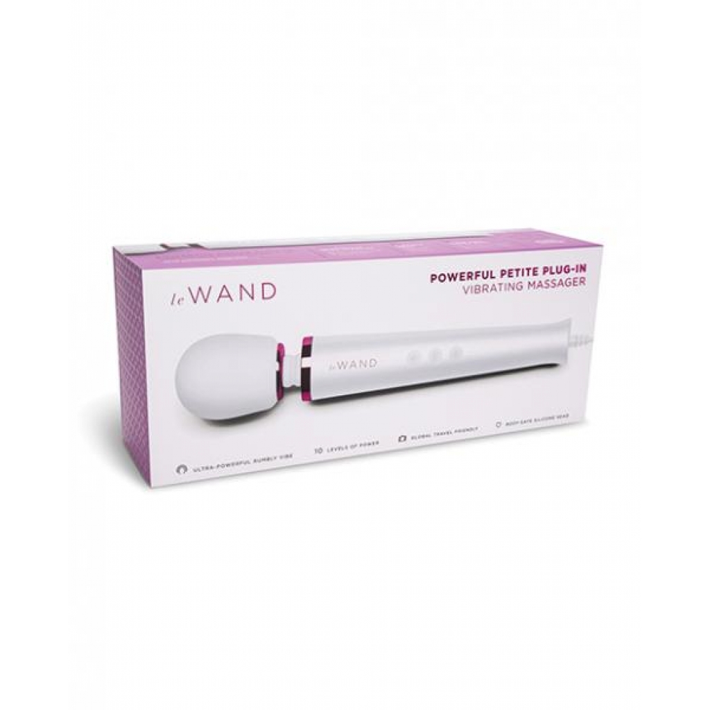 Le Wand Powerful Petite Rechargeable Vibrating Massager - White - Body Massagers