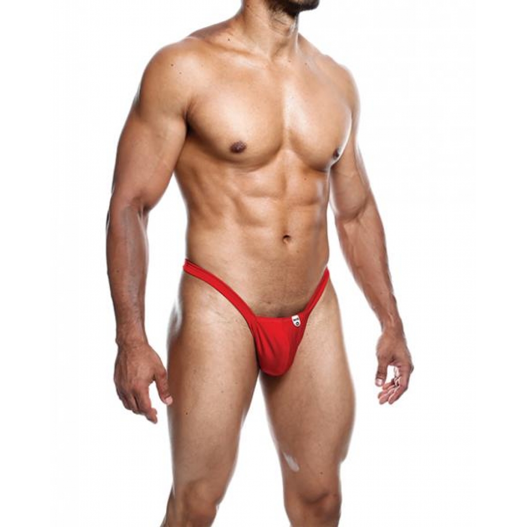 Male Basics Y Buns Thong Red Xl - Mens Underwear