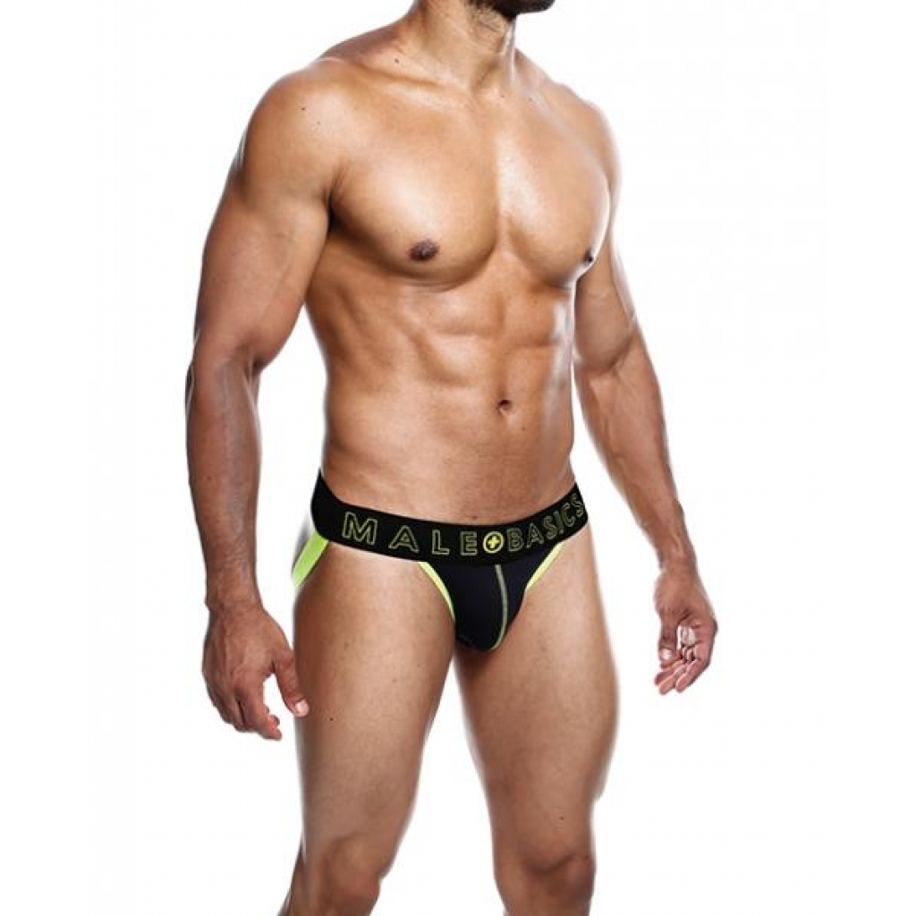 Male Basics Neon Jockstrap Neon Yellow Sm - Mens Underwear