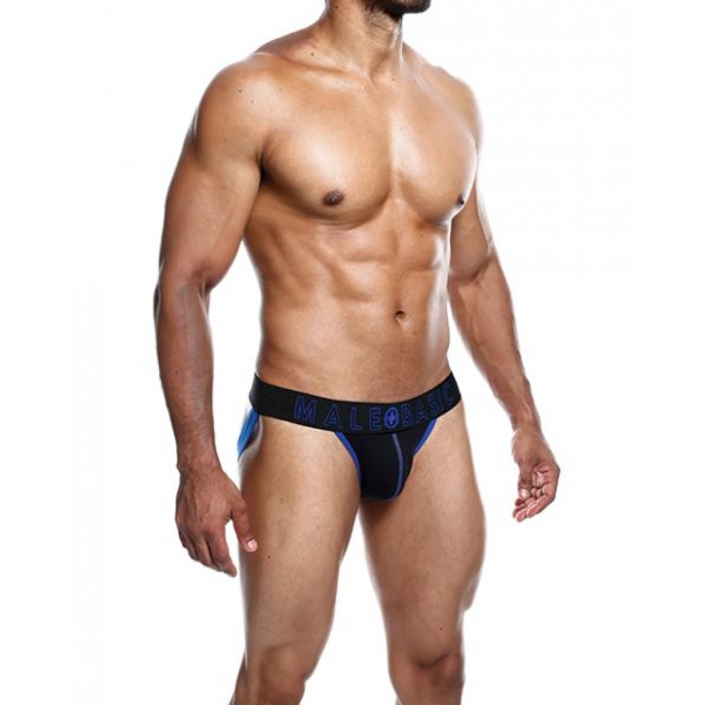 Male Basics Neon Jockstrap Royal Xl - Mens Underwear