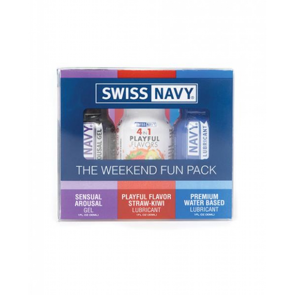 Swiss Navy Weekend Fun Pack Of 3 - 1 Oz