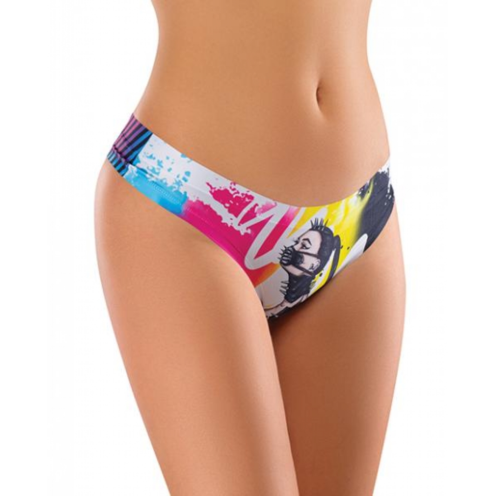 Mememe Cabal Margot Printed Thong Lg - Babydolls & Slips