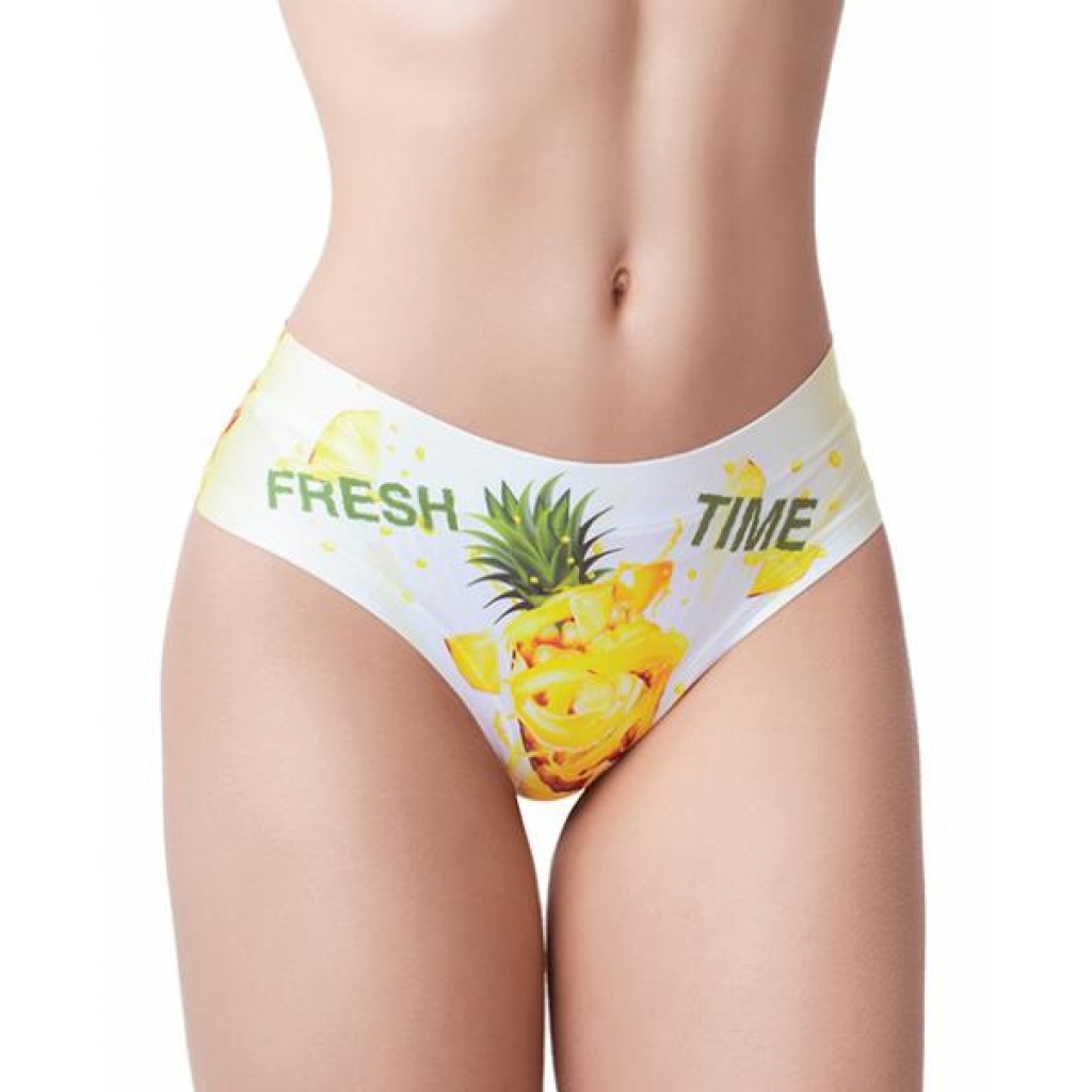 =mememe Fresh Summer Pineapple Printed Slip Lg - Babydolls & Slips