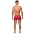 Seamless Sleek Shorts Sheer Pouch Red Large - Mens Underwear