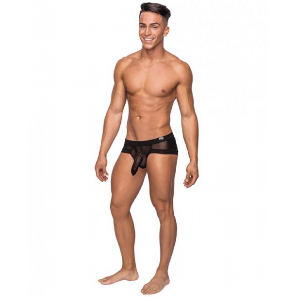 Hoser Stretch Mesh Micro Mini Shorts - Black