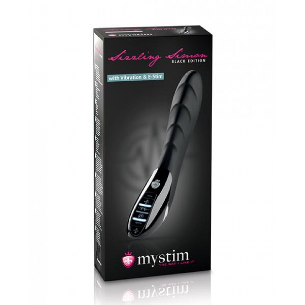 Mystim Sizzling Simon Estim Vibrator Black Edition