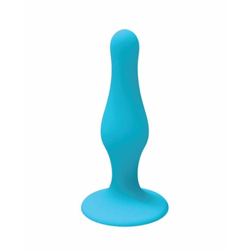 Nobu Rainbow Large Silicone Plug - Blue - Anal Plugs