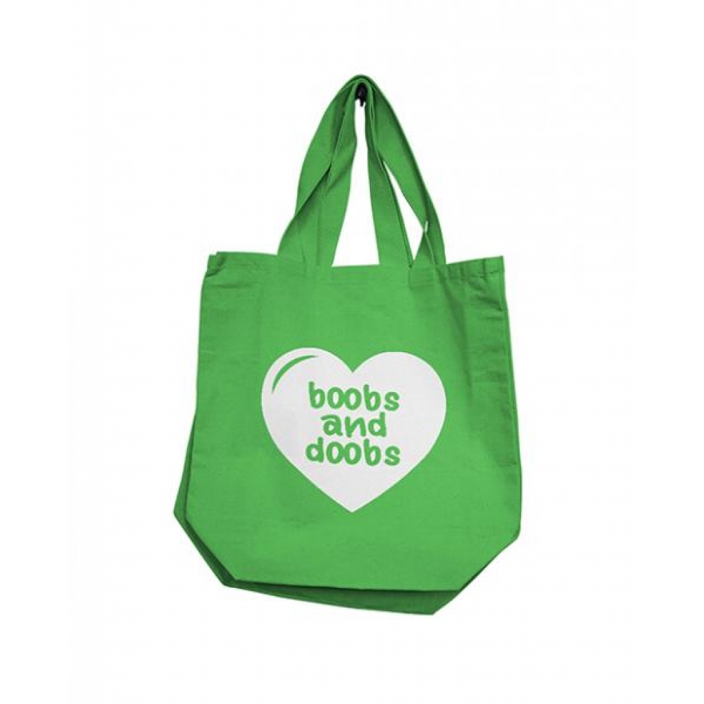 Nobu Boobs & Doobs Reusable Tote - Green