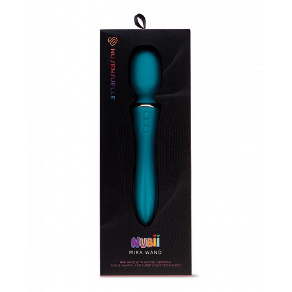 Nu Sensuelle Nubii Mika Heating Mini Wand - Blue - Body Massagers