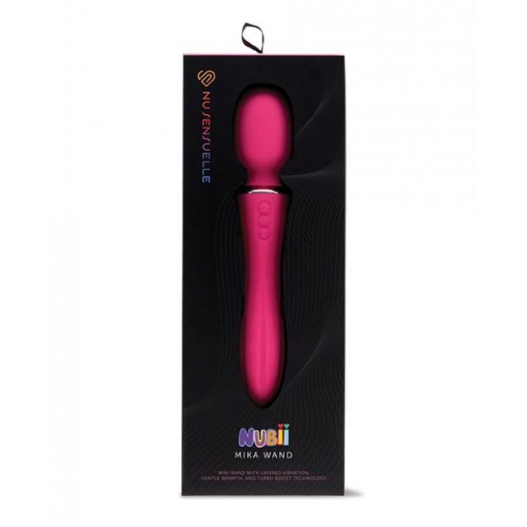 Nu Sensuelle Nubii Mika Heating Mini Wand - Pink - Body Massagers