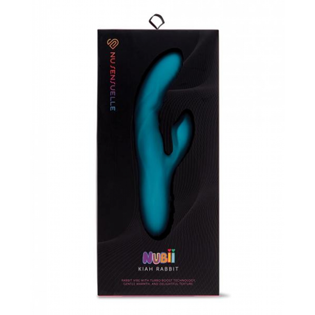 Nu Sensuelle Nubii Kiah Heating Rabbit - Blue - Rabbit Vibrators